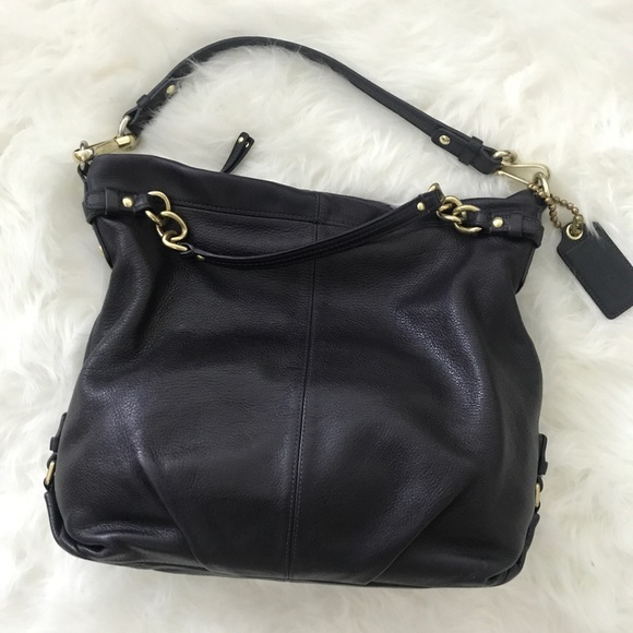 Coach Handbags - Coach purple leather handbag